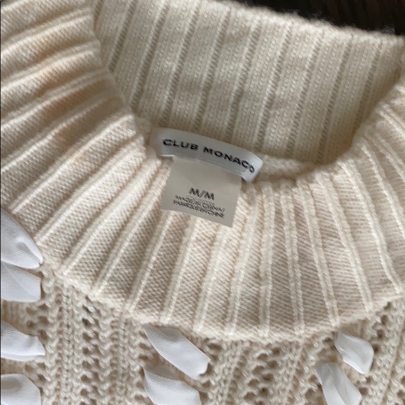 Club Monaco Ruffled Sweater - Picture 2 of 2